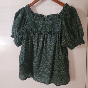 Doen dark green xs top